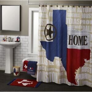 Texas Shower Curtain Mainstays 70x72 Home State Flag Dallas Austin Decor